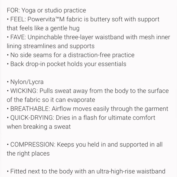 NWT Athleta Ultra High Rise Elation 7/8 Sky Blue Tight Size 1X. - Picture 8 of 8